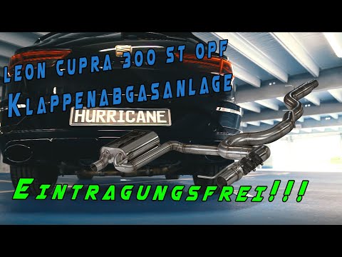 Hurricane 3,5" Abgasanlage für Seat Leon Cupra ST 300 AWD OPF 5F V2