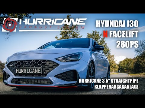 Hurricane 3,5" Abgasanlage für Hyundai i30N FL Hatchback 280PS